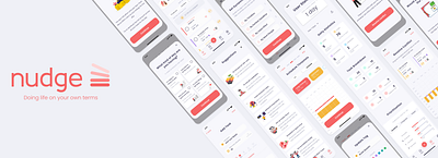 Nudge - App Prototype app design ui ux