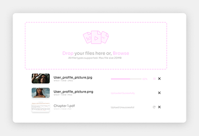 File Upload dailyui design file upload ui ux