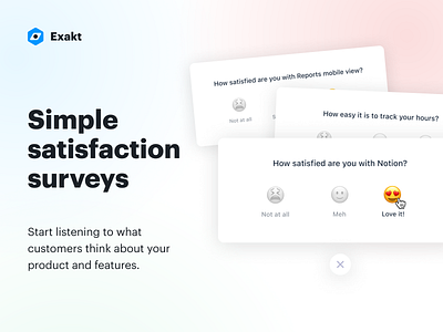 Exakt on Product Hunt! analytics marketing product product hunt ui