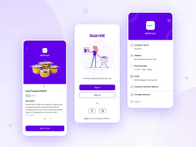 Scan ME App app branding design mobile ui