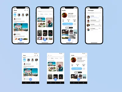 Social media app app design design friends social socialmedia ui ux