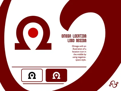 Omega Location Logo brand design brand designer greek illustration last location logo design logo designer logo for sale logo idea logo inspiration logomark logotype maps numeric omega omega3 place point spot