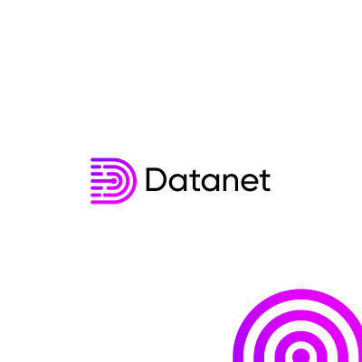 Datanet logo concept adobe app app logo data data network design digital graphic design illustration letter d logo logo concept minimalist network vector