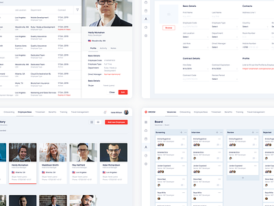 HR Tool | Unboarding dashboad schedule ui design web design