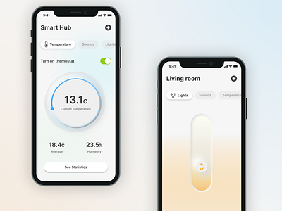 my home x my hub app design graphic design neumorphism ui ux