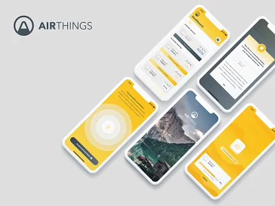 Airthings App - Report and Monitor Radon Radiation dashboard monitoring radon ui design ux design