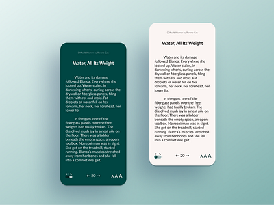 Dark Mode / Light Mode Design accessibility design app book reading app design design concept elegant graphic design green mobile app sleek ui ux