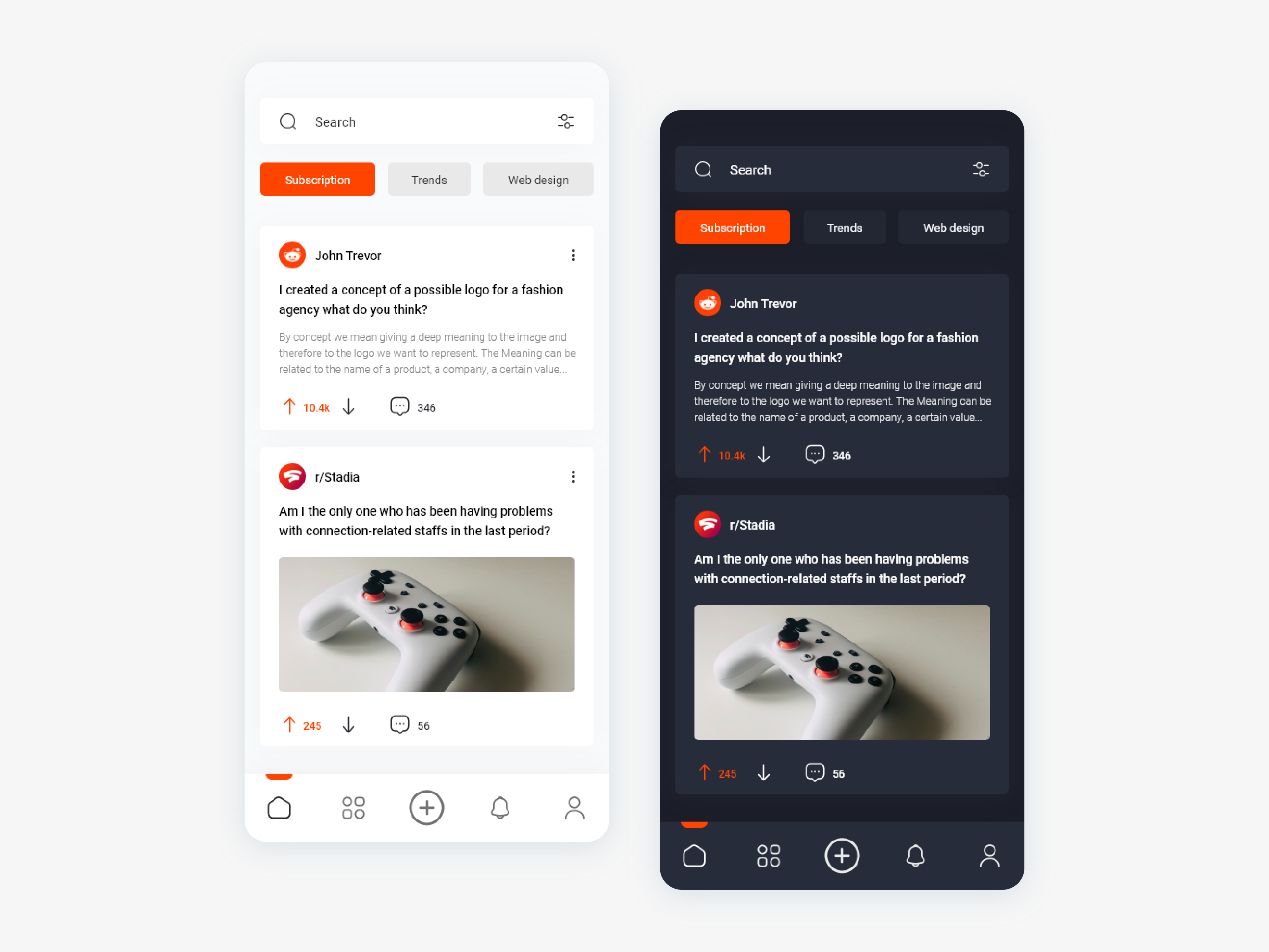 Example of Reddit redesign