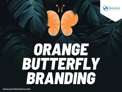 The Orange Butterfly logo branding brandidentity branding brandingdesign graphic design logo logobranding logodesign saeculum saeculumsolutions
