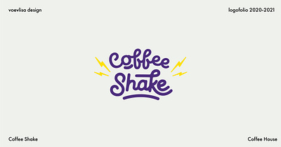 coffee shake logo design branding coffee logo coffee shop graphic design identity lightning logo logo logo 2021 logo design