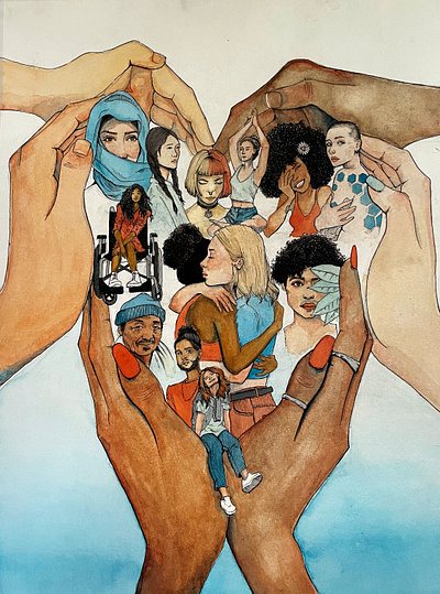Diversity diversity illustration painting watercolor watercolour