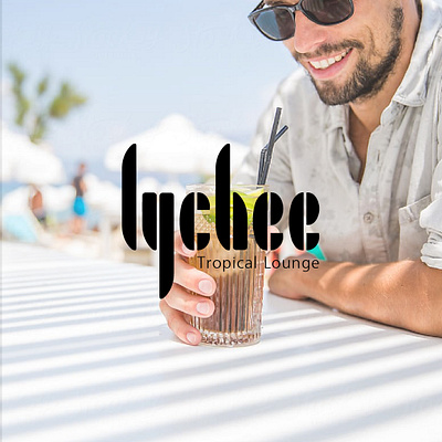 LYCHEE tropical lounge adobe art direction black branding concept design drinks fun graphic design identity illustrator instagram logo lounge luxe luxury brand process promo tropical typography