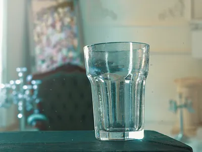 Glass of water 3d c4d cinema4d octane octanerender