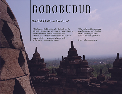 Borobudur Article design graphic design illustration minimal typography