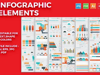 Infographic Elements business catalog clean collection data design development document element icon illustration infographic internet isometric layout minimal mobile modern tools vector visualization