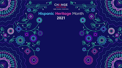 Hispanic Heritage Month- MS teams backgrounds adobe illustrator brand design branding corporate design design flowers graphic design hispanic icon design icons illustration microsoft teams pattern ui vector vector backgrounds