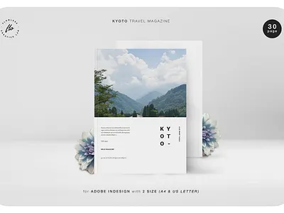 Kyoto Travel Magazine annual report brochure business catalog catalog clean editioral fashion lifestyle lookbook magazine minimal minimalist modern photography portfolio print printable professional template travel