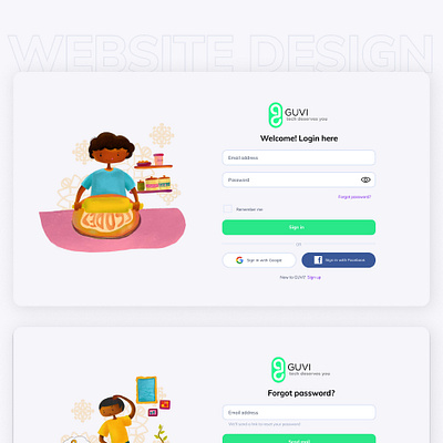 GUVI - Website Design branding design graphic design illustration ui ux