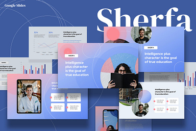 Sherfa - Education branding business corporate creative diagram education elegant fashion google slides keynote lookbook modern moodboard multipurpose pitch deck powerpoint presentation purpose slides template