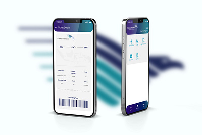 Flight App Garuda Indonesia 3d app flight garuda indonesia mobile ui