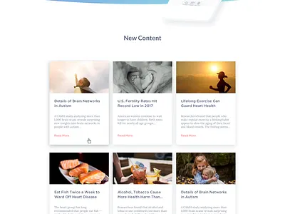 Website for MedCircle blue branding content design home page illustration logo medical mobile responsive typography ui ux vector website