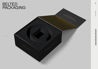 Belted Packaging box branding colour design foil graphic design logo luxury minimal mockup packaging packaging design packaging designer