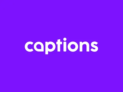 Captions Brand Identity animation app brand identity branding camera captions design editing graphic design illustration landing page logo minimal motion graphics product design simple startup ui ux vector