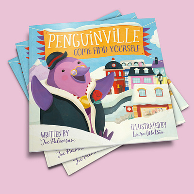 Penguinville: Come Find Yourself childrens book illustration childrens books childrens illustration illustration kidlitart kids books penguins whimsical