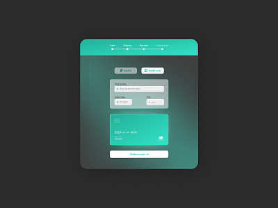 Credit card checkout credit card checkout daily ui dark design form typography ui ux web design