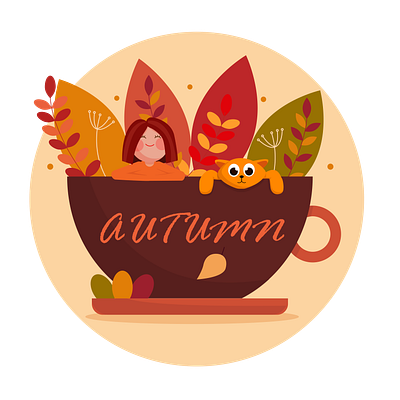 AUTUMN ILLUSTRATION design illustration vector