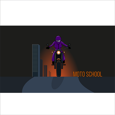 Moto girl bike illustration moto motorcycle sport vector