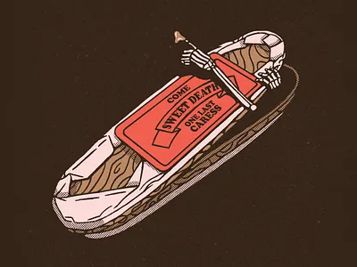 Come Sweet Death cajeta death design dia de muertos digital halloween illustration last caress misfits photoshop sayula sweet death wacom