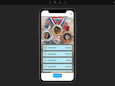 Daily UI 019 - Leaderboard app dailyui dailyuichallenge design leaderboard ui ux