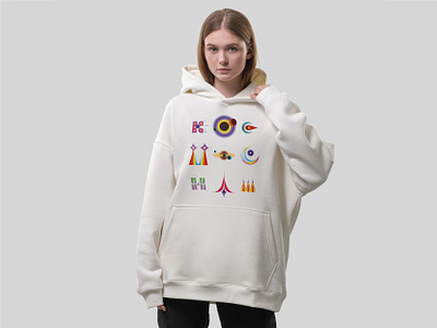 Space Hoody White alphabet art branding collaboration design graphic design hr icon illustration illustrator merch space type vector