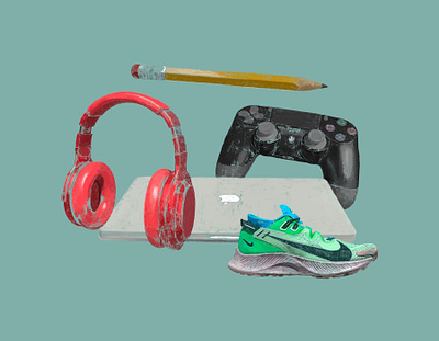 Everyday Items Illustration draw drawing dribbble dribbbledraw illustration ipad sketch zachary mactavish zack mactavish