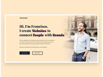 thevnomad - Personal Portfolio branding design dribbble logo portfolio ui ux web design web development webflow