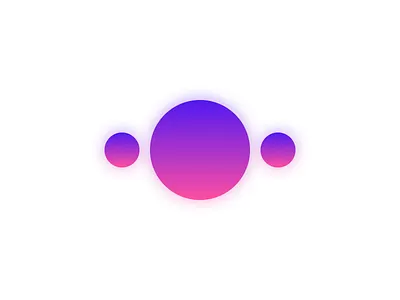 Charming gradient icon logo