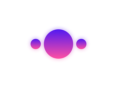 Charming gradient icon logo