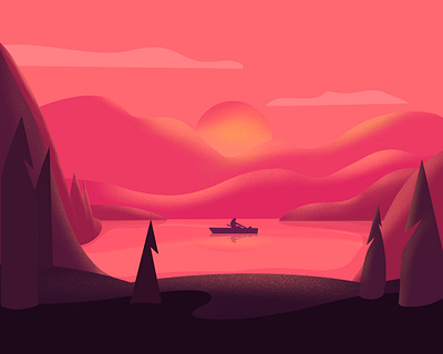 Lake illustration