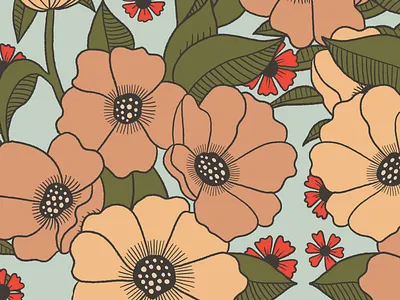 BIG BLOOM design flowers graphic design illustration illustration digital nature procreate app