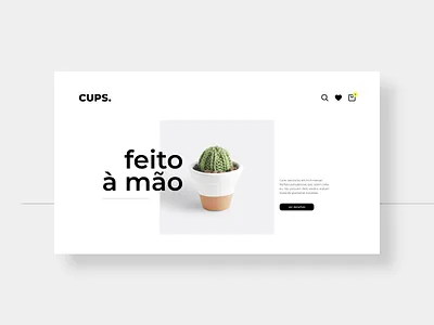 loja CUPS. ecommerce ui ux web