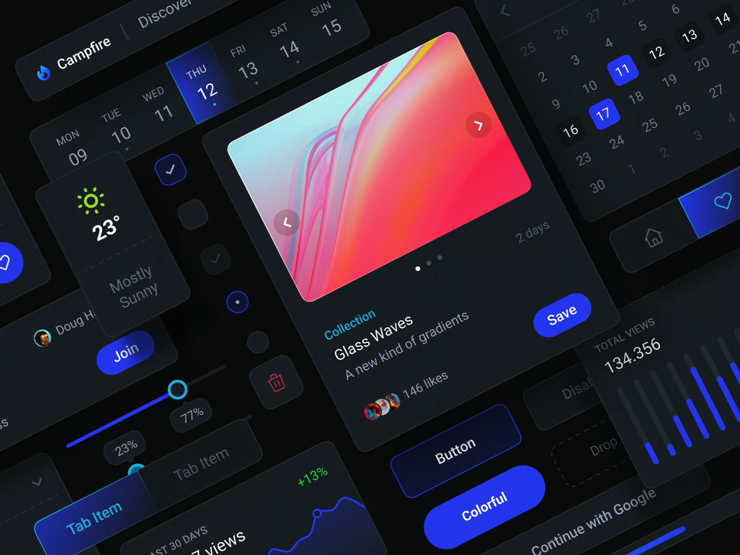 Dark Social UI-Kit