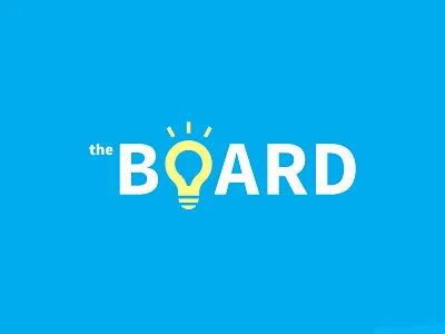 theBoard board brand branding clever consultation consulting corporate iconography inspiration light lightbulb logo logotype pro professional smart symbol type typography wordmark