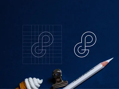 GP MONOGRAM CONCEPT LOGO app branding design icon illustration logo typography vector