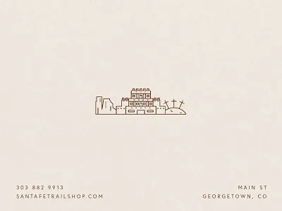 Santa Fe Trail Jewelry Mark branding identity jewelry jewelry store jewelry store logo logo logo design logomark luxury brand luxury branding minimalist minimalist logo modern logo southwestern southwestern branding