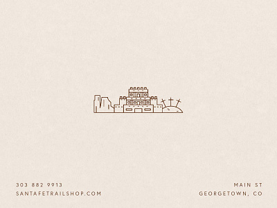 Santa Fe Trail Jewelry Mark branding identity jewelry jewelry store jewelry store logo logo logo design logomark luxury brand luxury branding minimalist minimalist logo modern logo southwestern southwestern branding