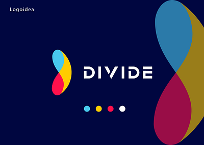 Divide brand colorfull divide divide logo graphic design icon identity logo branding logo concept logo make logo maker modern logo vector