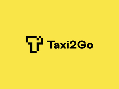 Taxi2Go app application black brand brand design car delivery driver logo logotipo logotype package platform request shipping startup taxi taxi driver yellow