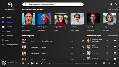 Moosic - Free Music and Podcasts Streaming branding design graphic design illustration logo ui ux vector