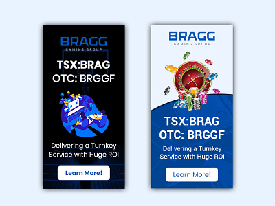 Bragg Gaming Group Banner Design app banner banner bazaar bannerbazaar creative banner design game gaming google ad banner service social media banner